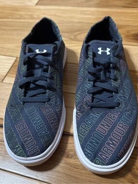 Multicolor All Over Logo Shoes